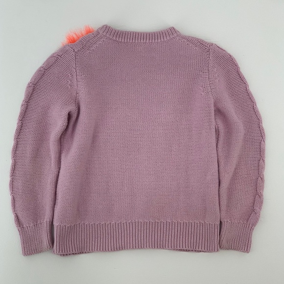 CREWCUTS CABLE KNIT SWEATER, LITTLE GIRLS SIZE 4/5 - Picture 3 of 4